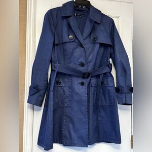 Anne Klein Navy Trench Coat